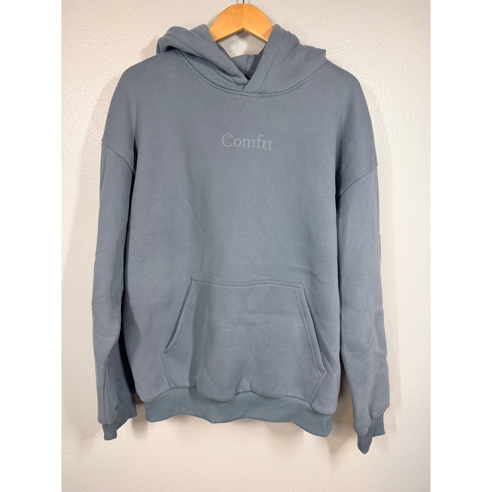Comfrt Hoodie Sweatpants Set Blue Unisex L top M bottom Signature Oversized Soft - Picture 2 of 12
